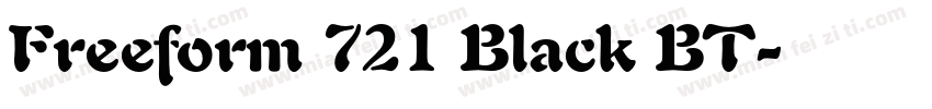 Freeform 721 Black BT字体转换